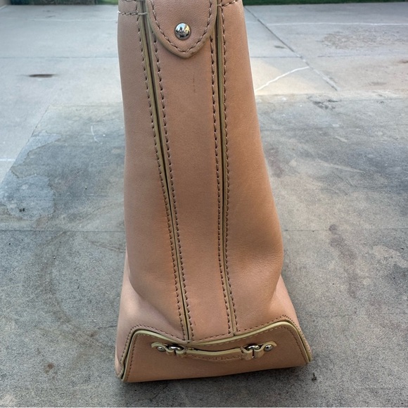 Cole Haan Trinity SU05 Tote Bag Tan Natural Leather READ - Picture 4 of 14